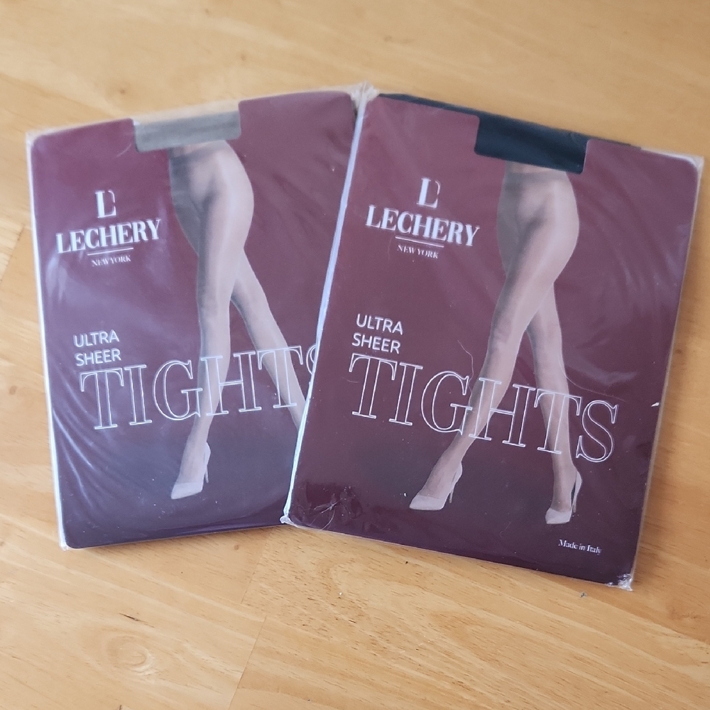 Bundle 2 Lechery Ultra Sheer Tights - Black & Natural